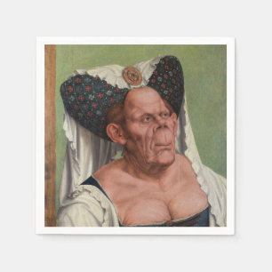 Serviette En Papier Quentin Matsys - Une Vieille Femme Grotesque