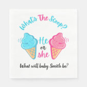 Serviette En Papier Qu'est-ce que la crème glacée Scoop? (Devant)