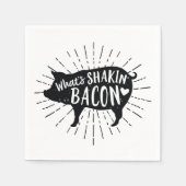 Serviette En Papier Qu'est-ce que Shakin' Bacon Pig Party (Devant)