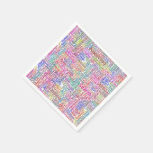 Serviette En Papier Question Apprendre Nuage MotssTexte Motif Message (Coin)