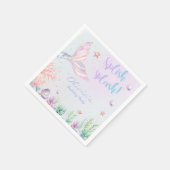 Serviette En Papier Queue de sirène sous la mer Anniversaire (Coin)