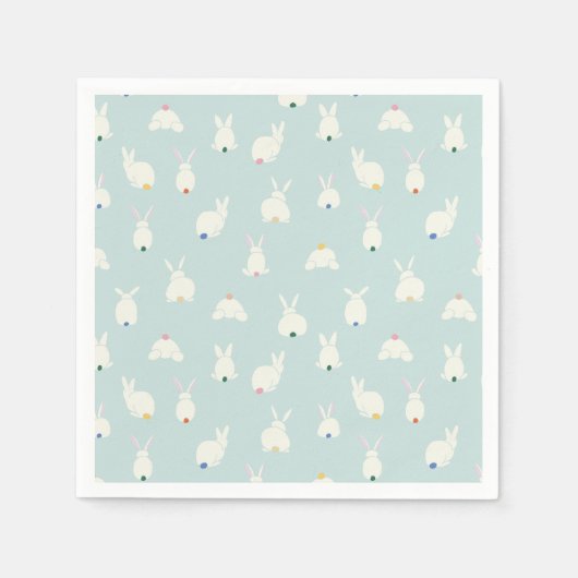 Serviette En Papier Queues de lapin (Devant)