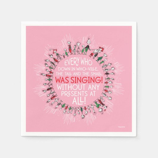 Serviette En Papier Qui descend à Who-Ville (Devant)