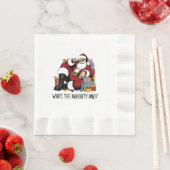 Serviette En Papier Qui est le vilain (En situation)
