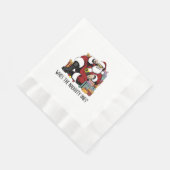 Serviette En Papier Qui est le vilain (Coin)