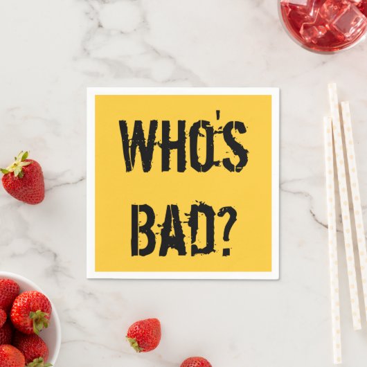 Serviette En Papier Qui est Mauvais ? Cocktail Napkin (En situation)