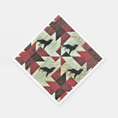 Serviette En Papier Quilt de loup Howling (Coin)