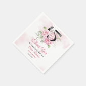 Serviette En Papier Quinceanera 15e anniversaire Rustique Floral (Coin)