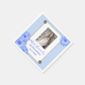 Serviette En Papier Quinceanera bleu clair (Coin)