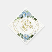Serviette En Papier Quinceanera bleu pâle (Coin)