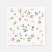 Serviette En Papier Quinceanera Blush Rose Anniversaire (Devant)