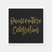 Serviette En Papier Quinceanera Célébration 15e Anniversaire serviette (Devant)