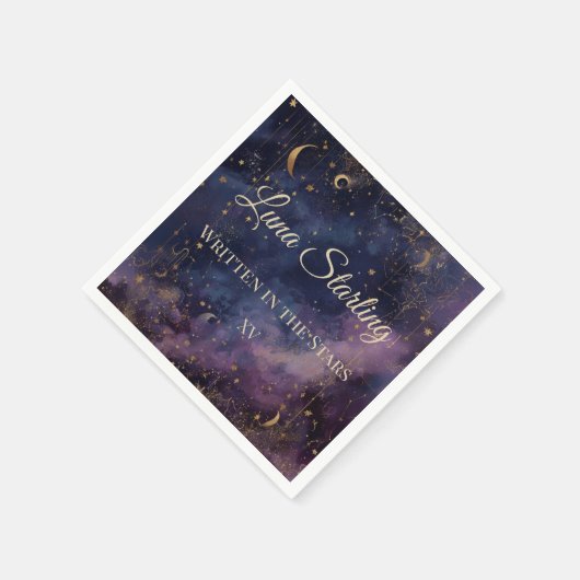 Serviette En Papier Quinceañera céleste, coutume (Coin)