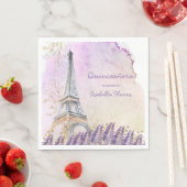 Serviette En Papier Quinceanera Paris Tour Eiffel (En situation)