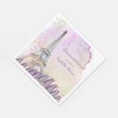 Serviette En Papier Quinceanera Paris Tour Eiffel (Coin)