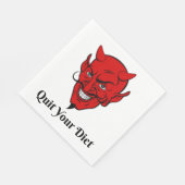 Serviette En Papier Quittez votre régime diététique Satan (Coin)