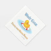 Serviette En Papier Quoi qu'il Flotte votre Duckie en caoutchouc (Coin)