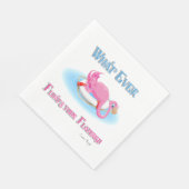 Serviette En Papier Quoi qu'il flotte votre Flamant rose 3 (Coin)