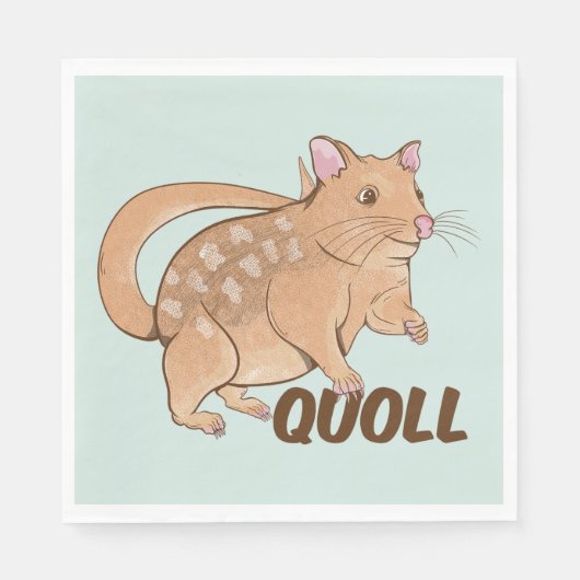 Serviette En Papier Quoll Australian Marsupial (Devant)