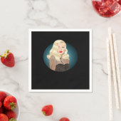 Serviette En Papier Quote Peekaboo Éffrayant (En situation)