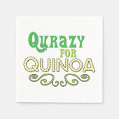 Serviette En Papier Qurazy pour Quinoa © - Funny Quinoa thème (Devant)