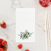 Serviette En Papier R Monogramme Botanique Floral Serviettes d'hôtes (En situation)