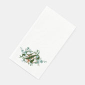 Serviette En Papier R Monogramme Botanique Floral Serviettes d'hôtes (Coin)