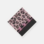 Serviette En Papier RAB Rockabilly Pink Leopard Ribbon Bows (Coin)