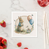 Serviette En Papier Rabbit Peter partie Napkins (En situation)
