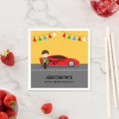 Serviette En Papier Race Car (En situation)