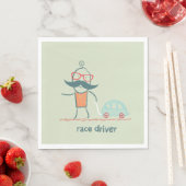 Serviette En Papier Race Car (En situation)