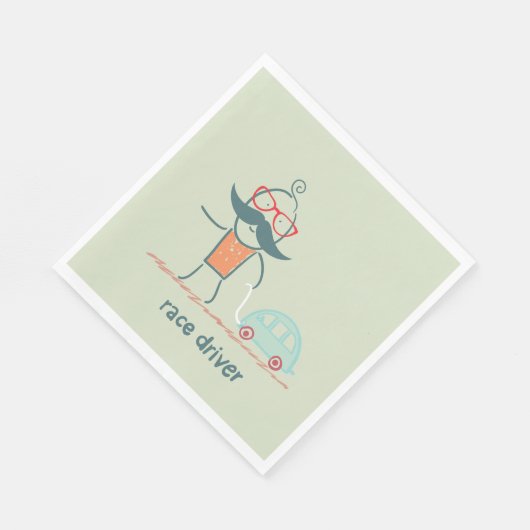 Serviette En Papier Race Car (Coin)