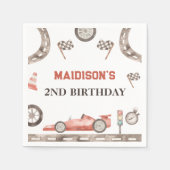 Serviette En Papier Race Car fête d'anniversaire (Devant)