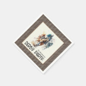 Serviette En Papier Racehores Derby Party Brown (Coin)