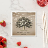 Serviette En Papier Racine dans Love Rustic Tree String Mariage (En situation)