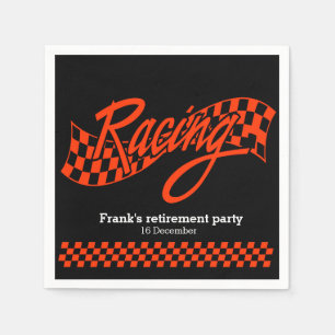 Serviette En Papier Racing, choisissez la couleur de votre arrière - p
