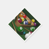 Serviette En Papier "Rack'em up", jeu de billard (Coin)