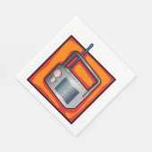 Serviette En Papier Radio rétro (Coin)