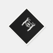 Serviette En Papier Radiologie X-Ray Tech Coeur en forme de squelette  (Coin)