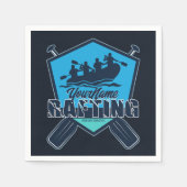 Serviette En Papier Rafting personnalisé Whitewater River Adventure (Devant)