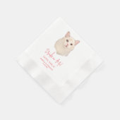 Serviette En Papier Ragdoll Chat Boissons personnalisées sur moi (Coin)