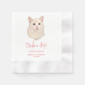 Serviette En Papier Ragdoll Chat Boissons personnalisées sur moi (Devant)