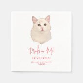 Serviette En Papier Ragdoll Chat Boissons personnalisées sur moi (Devant)