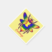 Serviette En Papier Rainbow Bee Thunder_Cove  (Coin)