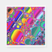 Serviette En Papier Rainbow Blast Art Abstrait (Devant)