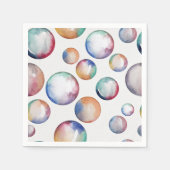 Serviette En Papier Rainbow Bubbles Napkin (Devant)