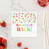 Serviette En Papier Rainbow Confetti Welcome Back Naples (En situation)