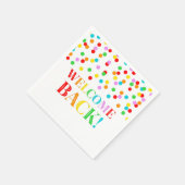 Serviette En Papier Rainbow Confetti Welcome Back Naples (Coin)