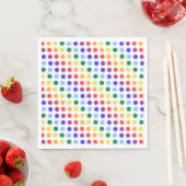 Serviette En Papier Rainbow Dot Confetti (En situation)