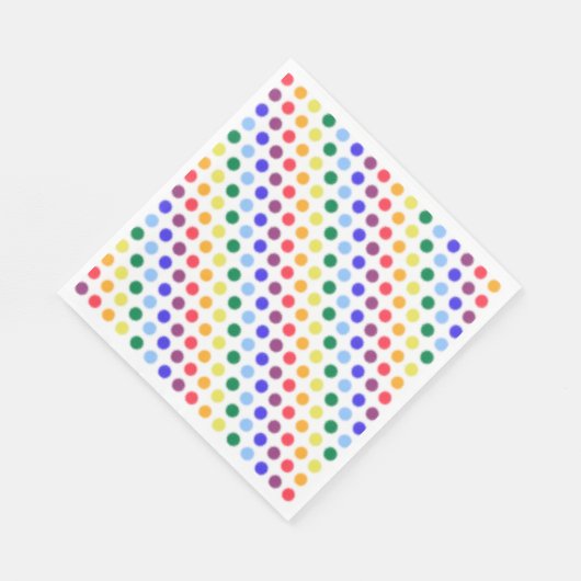 Serviette En Papier Rainbow Dot Confetti (Coin)